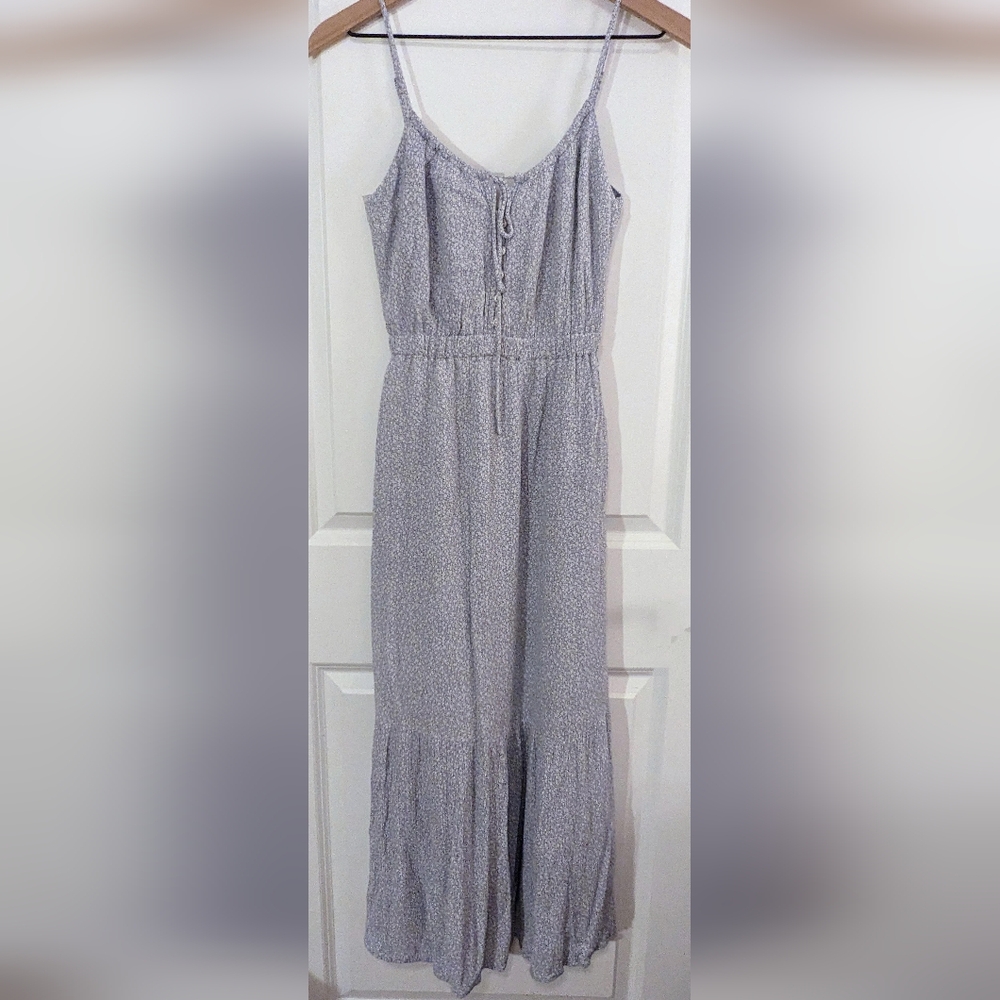 Abercrombie & Fitch Blue Ditsy Print Floral Maxi Dress Size XXSP